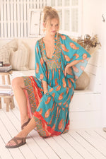 Raya Kaftan Maxi Dress Melody print