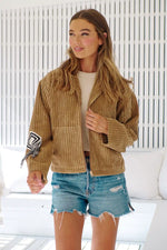Revival Chunky Corduroy Jacket - Toffee
