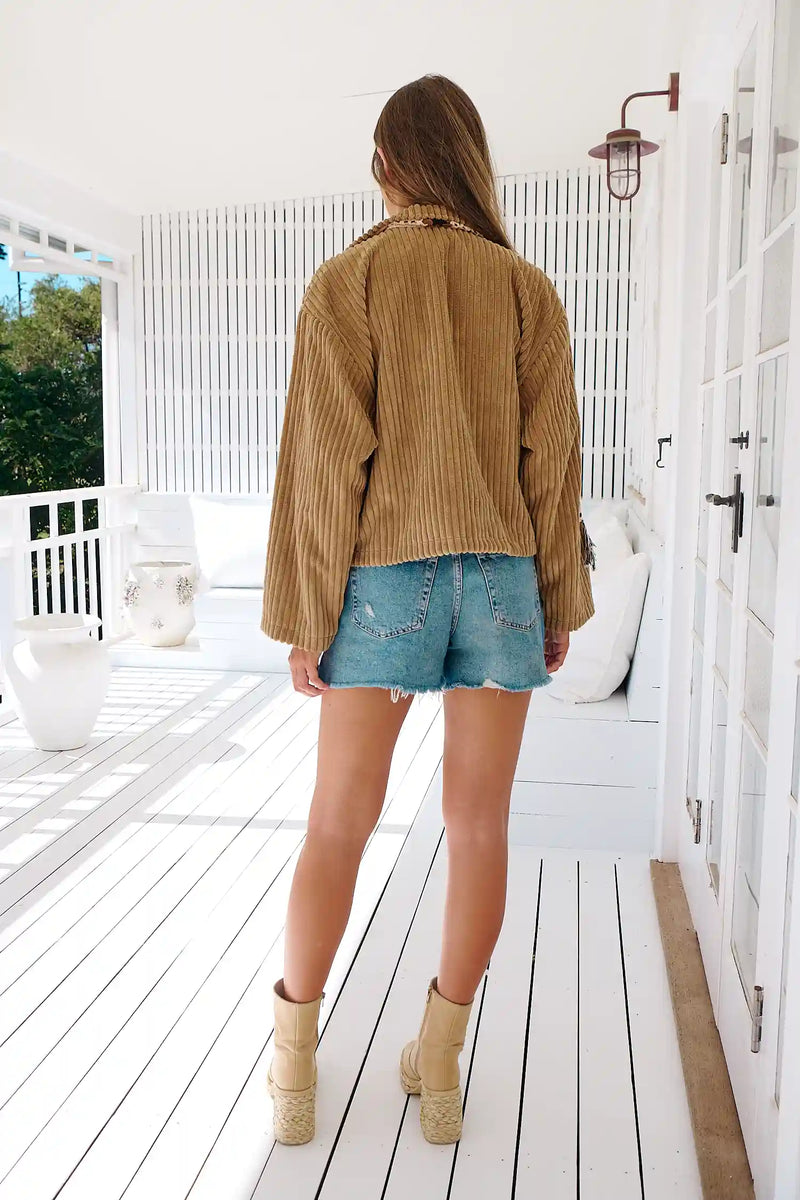 Revival Chunky Corduroy Jacket - Toffee