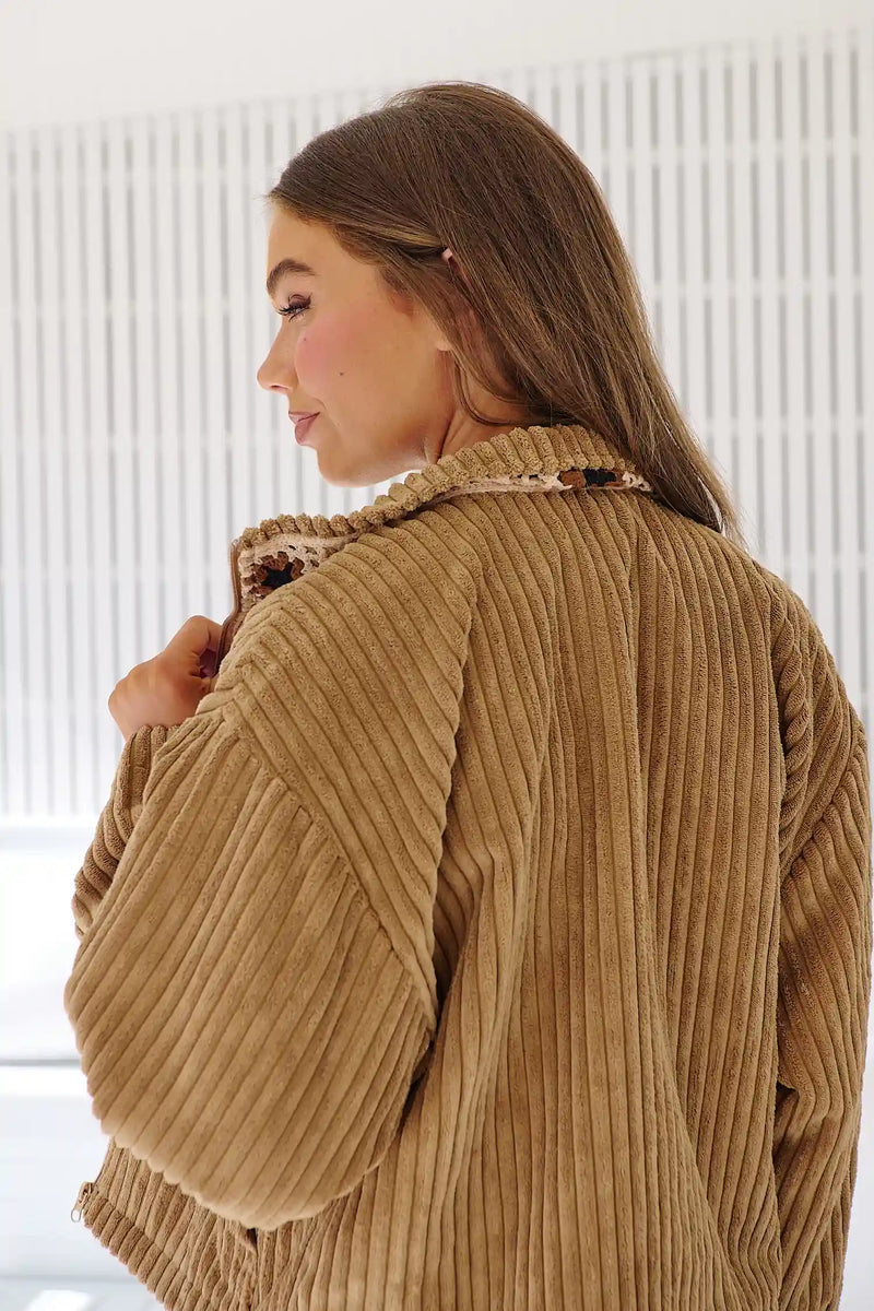 Revival Chunky Corduroy Jacket - Toffee