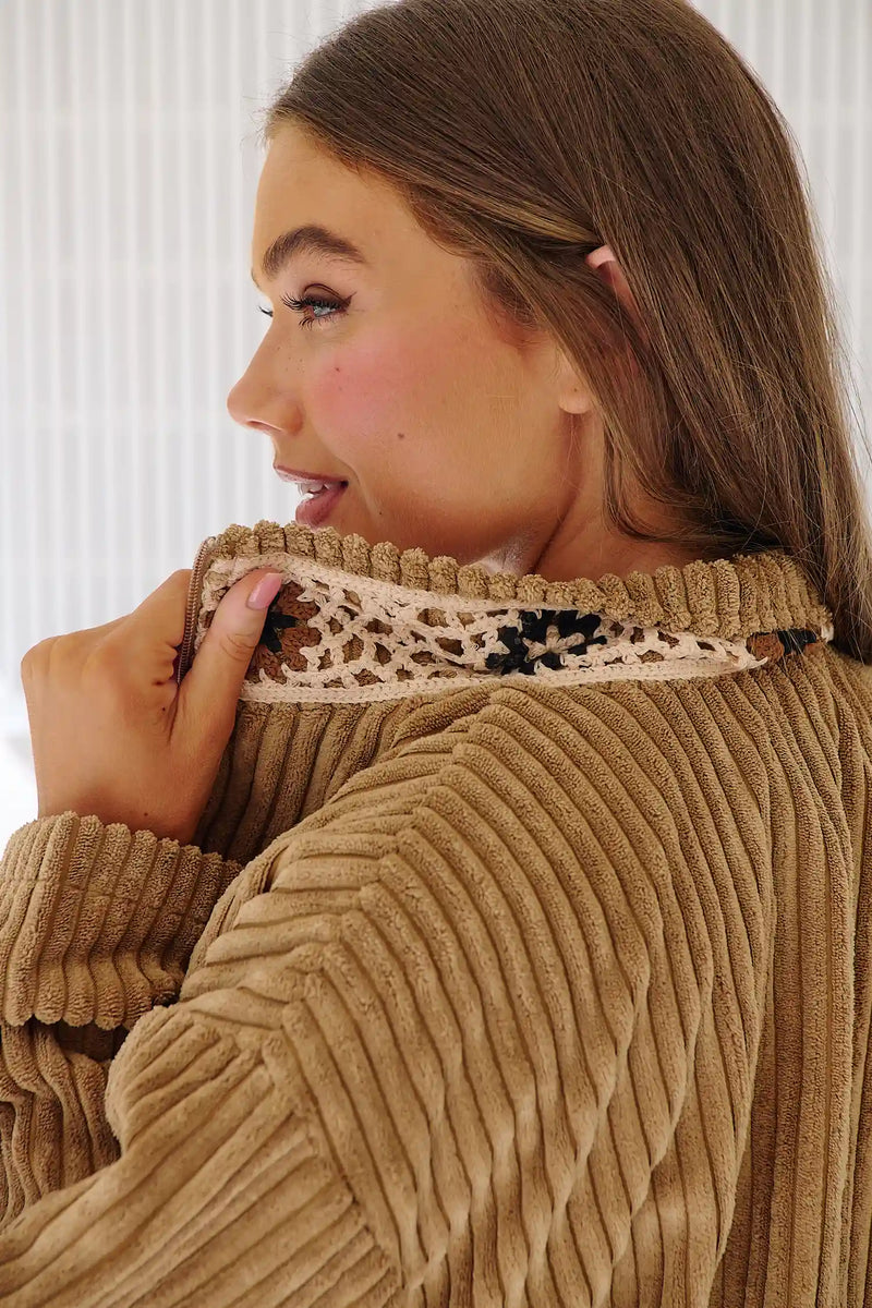 Revival Chunky Corduroy Jacket - Toffee