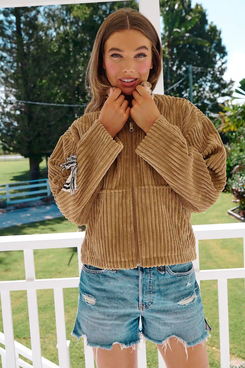 Revival Chunky Corduroy Jacket - Toffee