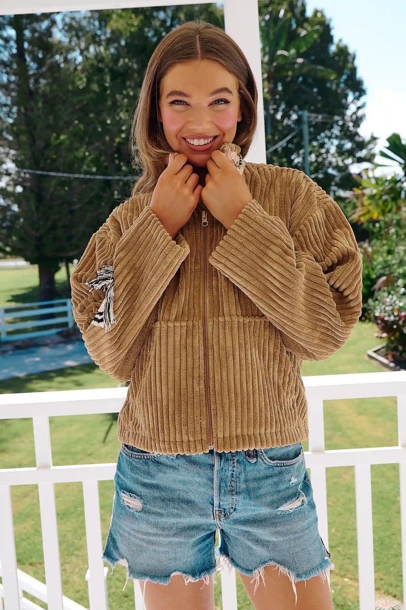 Revival Chunky Corduroy Jacket - Toffee