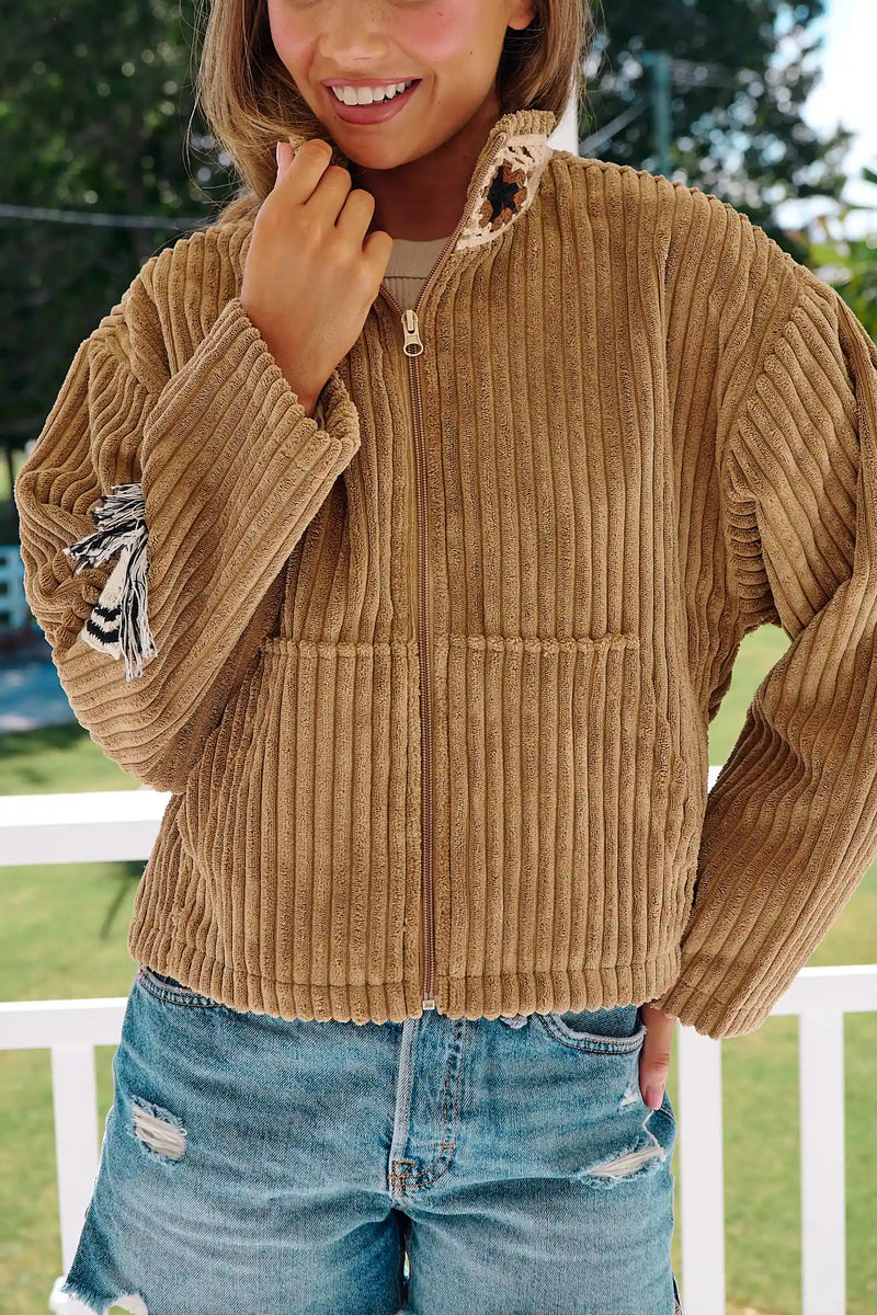 Revival Chunky Corduroy Jacket - Toffee