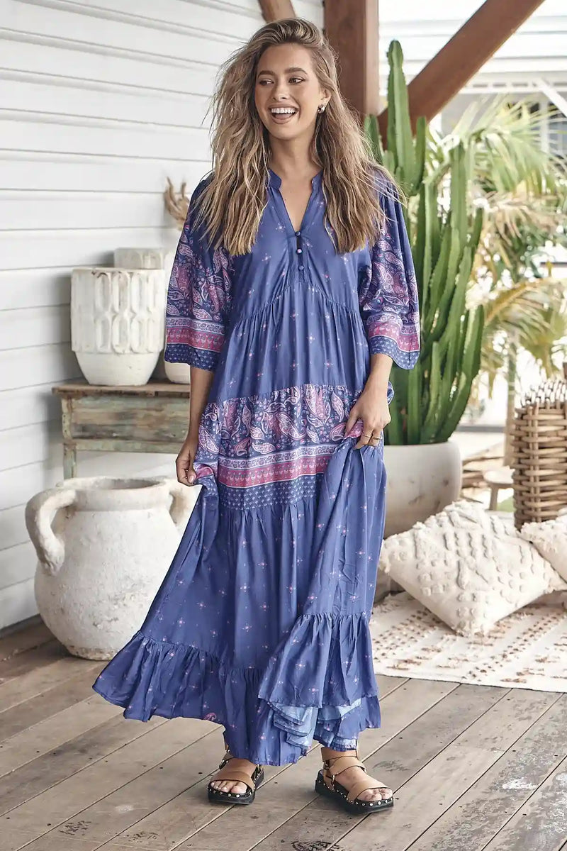 Jazmin Maxi Dress Celestial print