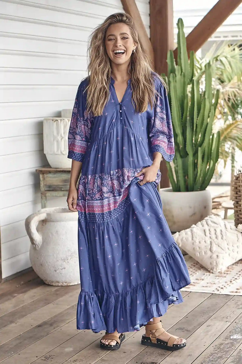 Jazmin Maxi Dress Celestial print