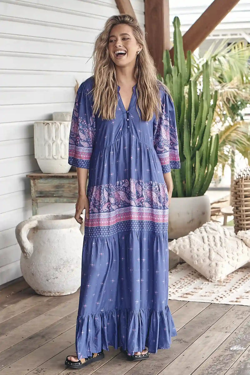 Jazmin Maxi Dress Celestial print