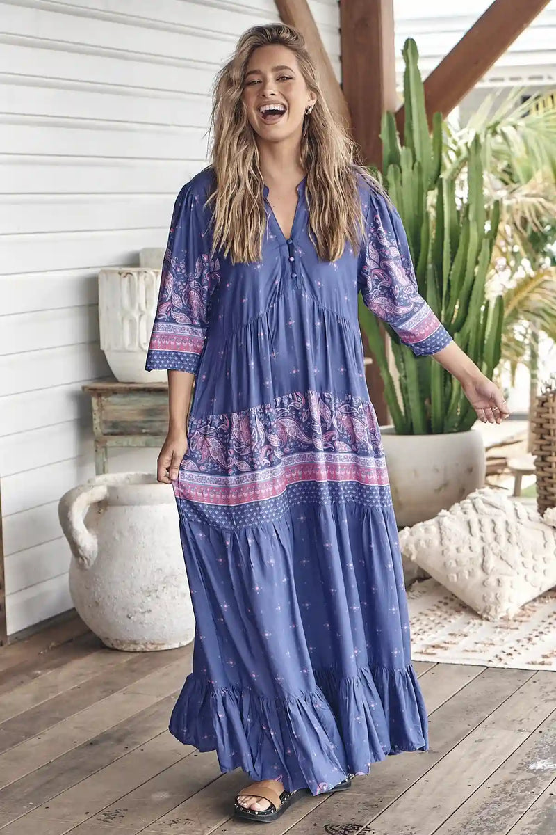 Jazmin Maxi Dress Celestial print