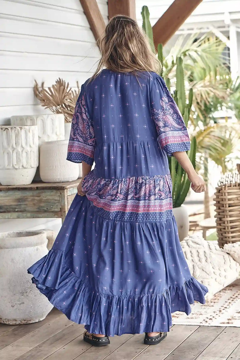Jazmin Maxi Dress Celestial print