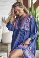 Goldie Mini Dress Celestial print