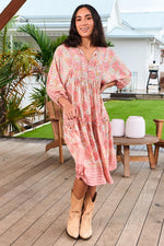 Palace Midi Dress Juliets Garden Print