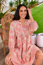 Palace Midi Dress Juliets Garden Print