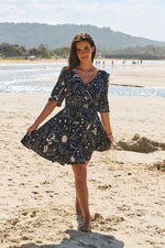 Celine Mini Dress Elements print