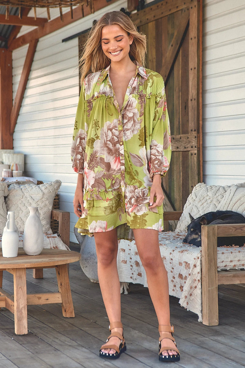 Aimee Mini Dress Mistletoe print