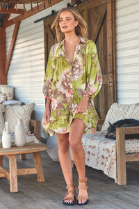 Aimee Mini Dress Mistletoe print