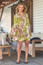 Aimee Mini Dress Mistletoe print
