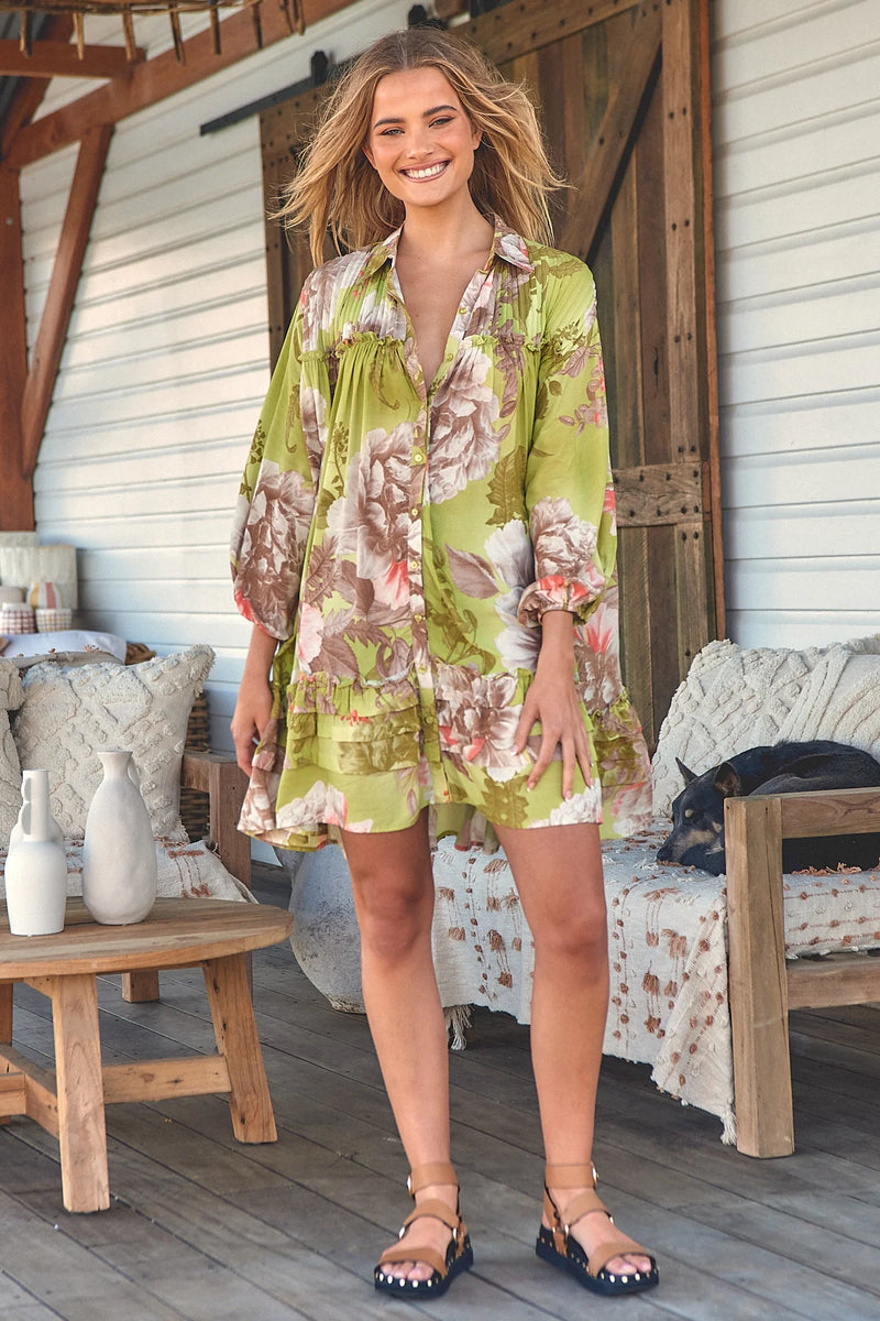 Aimee Mini Dress Mistletoe print