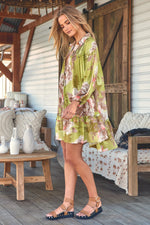 Aimee Mini Dress Mistletoe print
