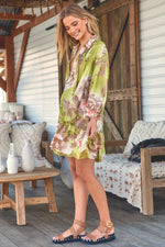 Aimee Mini Dress Mistletoe print