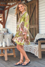 Aimee Mini Dress Mistletoe print