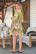 Aimee Mini Dress Mistletoe print