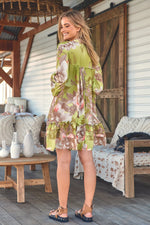 Aimee Mini Dress Mistletoe print