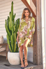 Aimee Mini Dress Mistletoe print