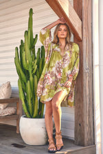 Aimee Mini Dress Mistletoe print