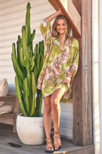 Aimee Mini Dress Mistletoe print