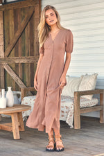 Sunkissed Maxi Dress Cocoa print