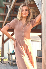 Sunkissed Maxi Dress Cocoa print