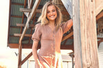 Sunkissed Maxi Dress Cocoa print