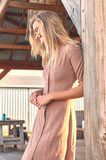 Sunkissed Maxi Dress Cocoa print
