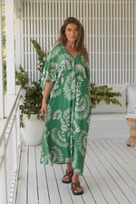 Bree Kaftan Maxi Dress Canary Island print