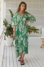 Bree Kaftan Maxi Dress Canary Island print