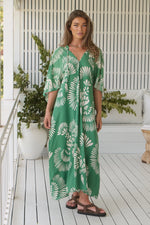 Bree Kaftan Maxi Dress Canary Island print