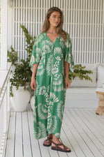 Bree Kaftan Maxi Dress Canary Island print