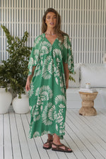 Bree Kaftan Maxi Dress Canary Island print