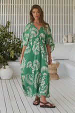 Bree Kaftan Maxi Dress Canary Island print