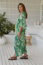 Bree Kaftan Maxi Dress Canary Island print