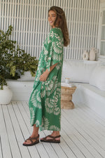 Bree Kaftan Maxi Dress Canary Island print
