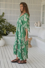 Bree Kaftan Maxi Dress Canary Island print