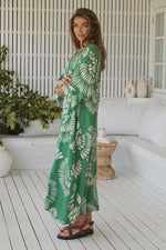Bree Kaftan Maxi Dress Canary Island print