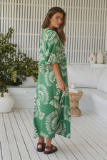 Bree Kaftan Maxi Dress Canary Island print