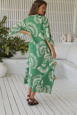 Bree Kaftan Maxi Dress Canary Island print