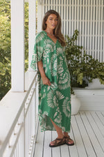 Bree Kaftan Maxi Dress Canary Island print