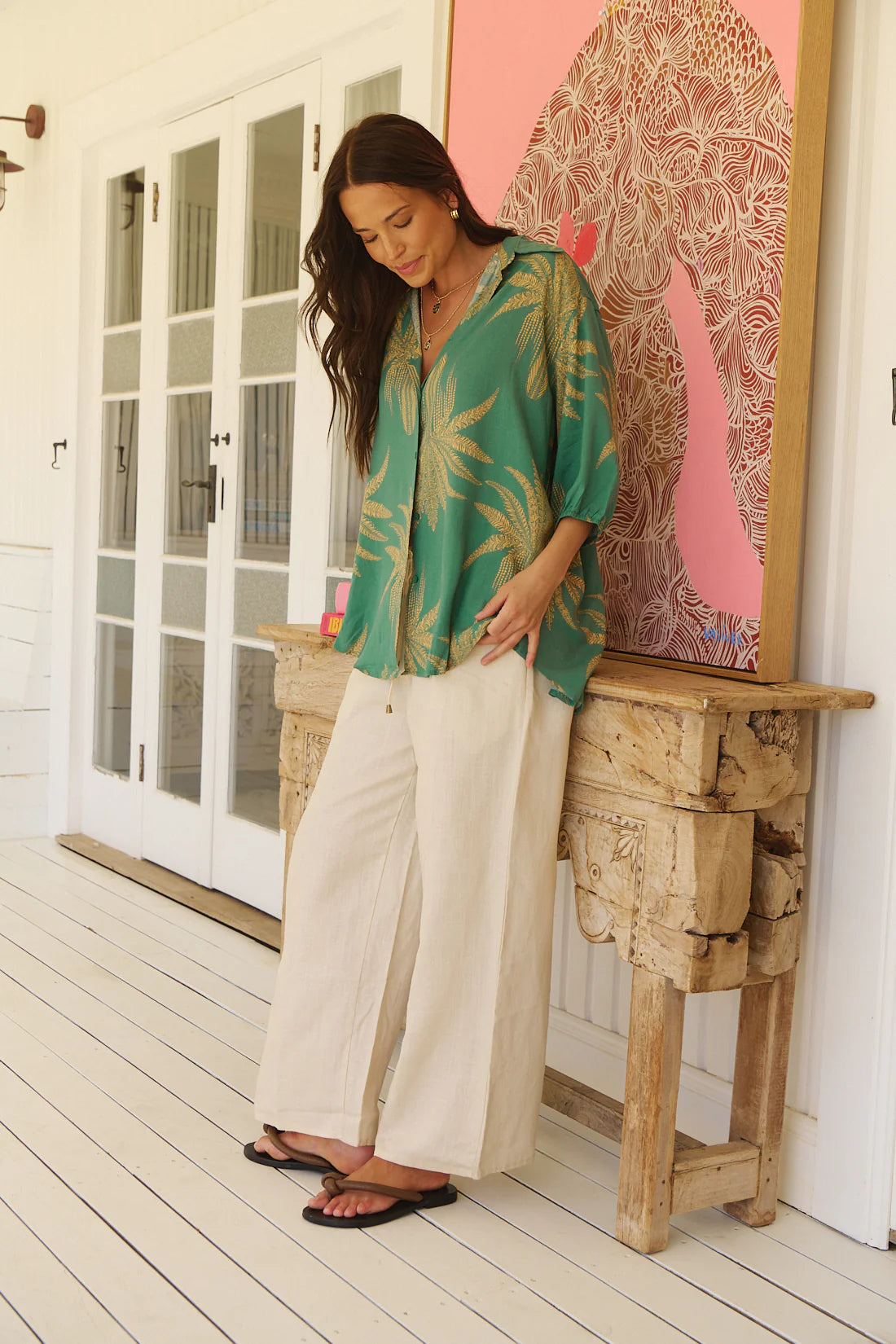Stevie Shirt ~ Island Luxe Print
