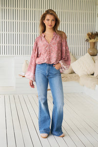Mahalia Blouse ~ Angelina print