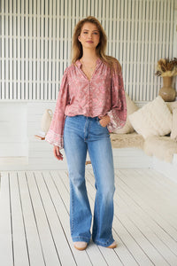 Mahalia Blouse ~ Angelina print