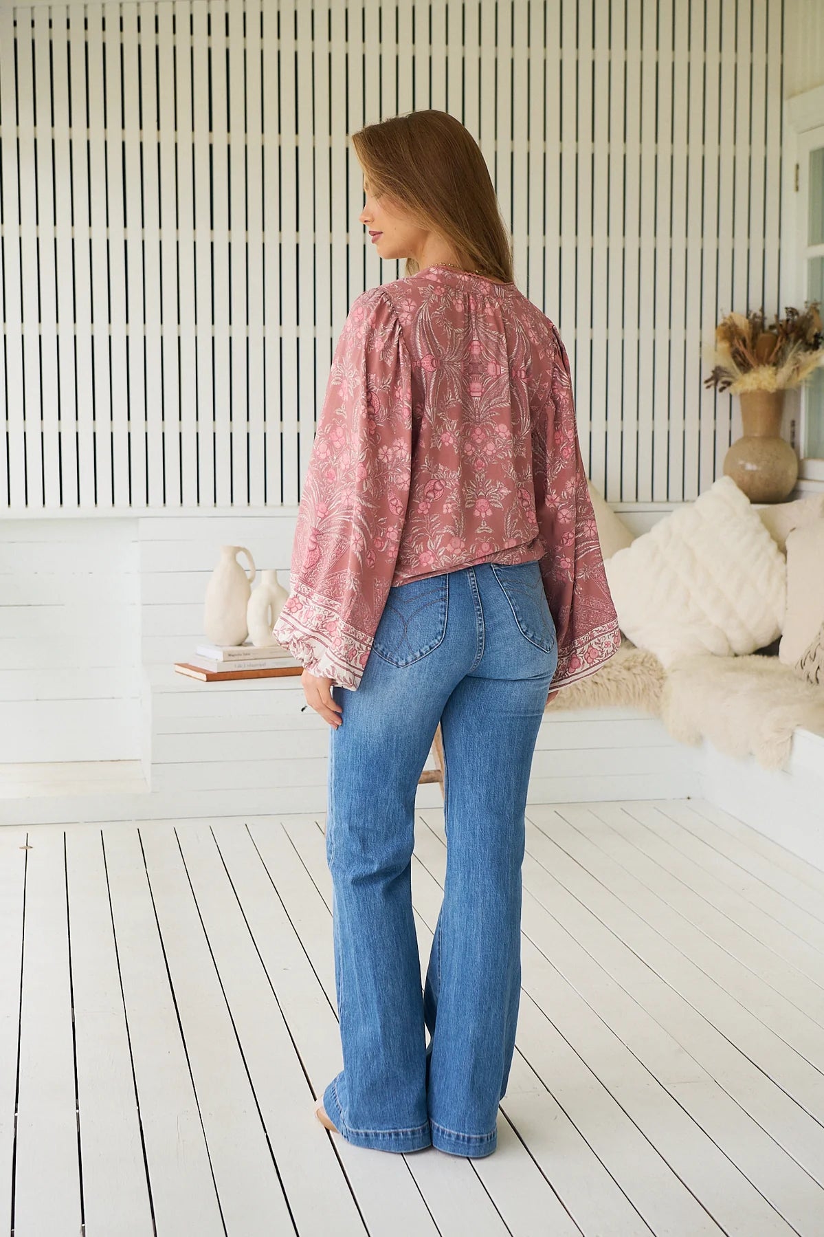 Mahalia Blouse ~ Angelina print